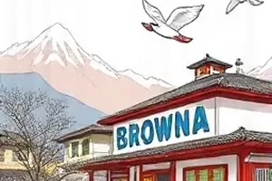 漫漫漫画首页主推位横版分镜选页，夜色灯楼与人物剪影