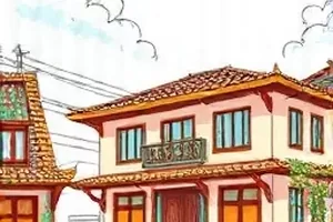 十四楼的风写字楼窗边晚霞与工位封面